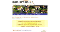 Desktop Screenshot of generonix.com